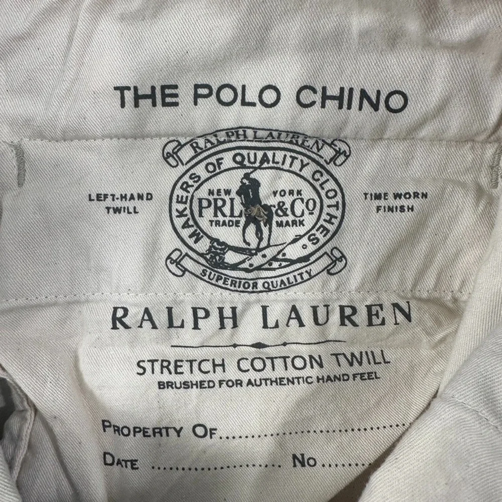 Polo Ralph Lauren Pants Mens Size 32x32 Beige Slim Stretch Fit Bedford Preppy